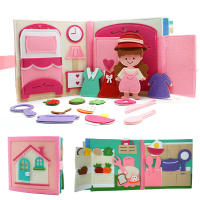 Juguete Educativo Montessori Para Niños Pequeños Tablero Ocupado De Granja Juguete Sensorial Y De Lectura Quieto De Feltro - details 25