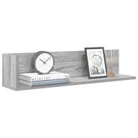 vidaXL Estantes de pared 2 uds madera 75x16,5x16,5 cm en color Gris sonoma/Gris hormigón/Blanco y más | práctico organizador multiusos diseño compacto funcional - details 0