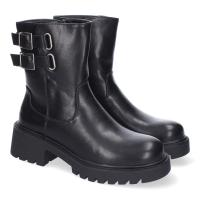 Botines moteros tacón bajo para mujer color negro 5822 - details 0