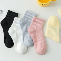 Calcetines De Algodón Para Mujer 5 Pares En Lote Color Sólido Fresco Y Casual Cómodos Calcetines De Tobillo En Candy Color - details 4