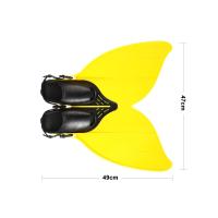 Aletas individuales para adultos y niños, aletas dobles, aletas de una pieza de sirena, equipo de natación para buceo - details 13