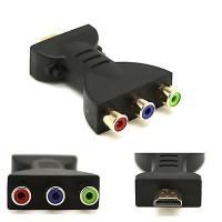 Macho a 3 RCA hembra compuesto AV audio adaptador de vídeo TV convertidor - details 3