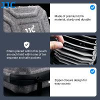 Bolsa De Filtros De Lente JJC 10 Pockets Hidroresistente Para Cámara Estuche De Transporte Para Fotografía Hasta 67mm 95mm - details 5