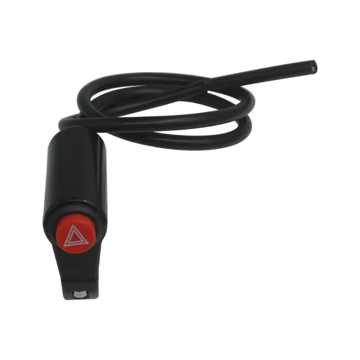 Interruptor De Advertencia Dual Eléctrico Para Motocicleta Accesorios Modificados Espejo Retrovisor De Motocicleta 6V - 1
