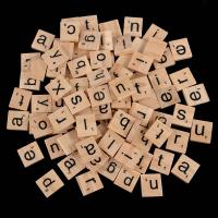 100Pcs Letras De Madera Para Scrabble Decoración DIY Para Hogar Boda Fiesta Juguete Educativo Para Niños Alfabeto En Madera - details 3