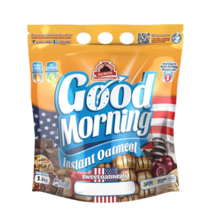Max Protein Good Morning Instant Oatmeal 1,5 kg - Harina de avena Instantánea con sabores - 1