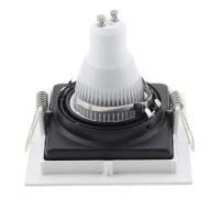 Lámpara LED De Bajo Techo Para Bombillas GU10 Marco De Montaje Foco De Iluminación Revestimiento Metálico Blanco Y Negro Para Dormitorio Y Cocina - details 13