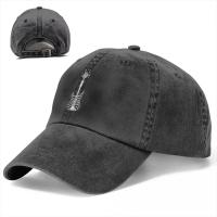 Gorro De Verano Con Visera Y Estampado De Esqueleto De Rock Y Roll Gorro De Dad Trucker Protector Solar Ajustable Para Hombres Y Mujeres - details 1
