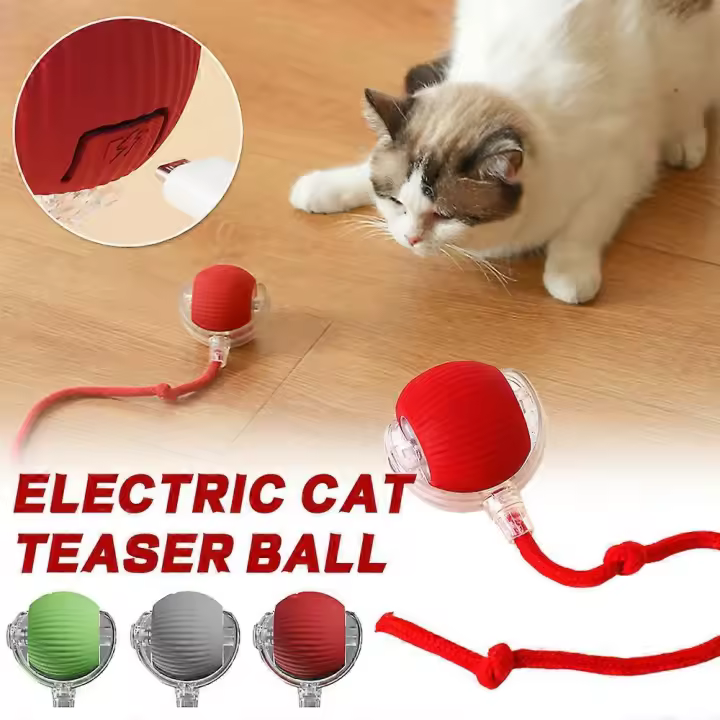 Juguetes de la bola del gato inteligente Bola rodante automática Juguete eléctrico del gato Auto-Movimiento Interactivo Mascota Gato Perro - 1