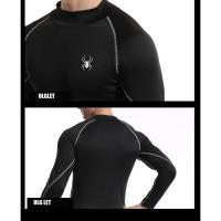Camiseta De Correr Para Hombres Con Manga Larga Compresión Estampado De Araña Quick Dry Camiseta Deportiva Para Fitness Entrenamiento Y Gimnasio - details 1