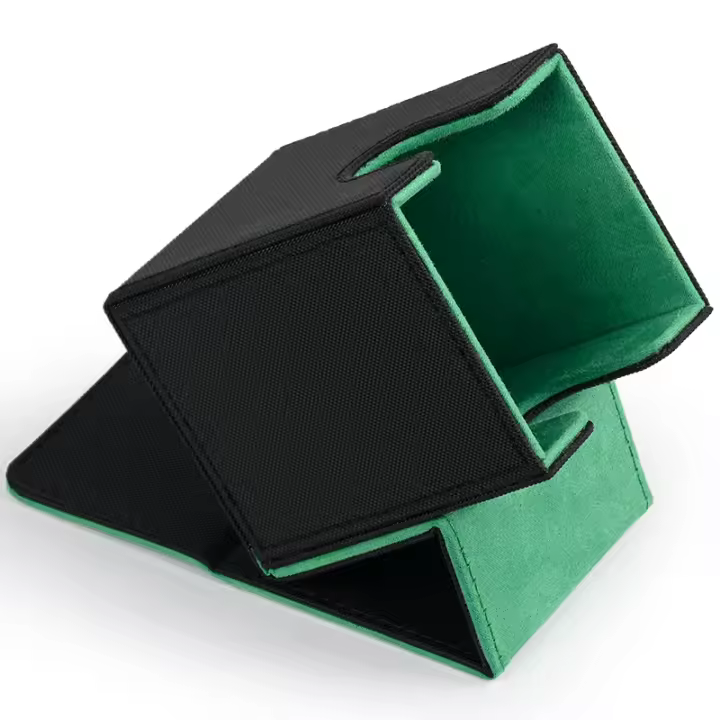 Caja De Almacenamiento De Tarjetas MTG Deck Box De Cuero PU Para Juegos De Cartas TCG Capacidad Para 100+ Tarjetas Con Fundas - 1
