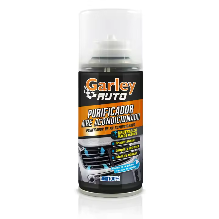 Purificador de Aire Acondicionado 210cc -150ml Neutraliza malos olores, Limpia y refresca, Fresco aroma y fácil de usar - Garley - 1