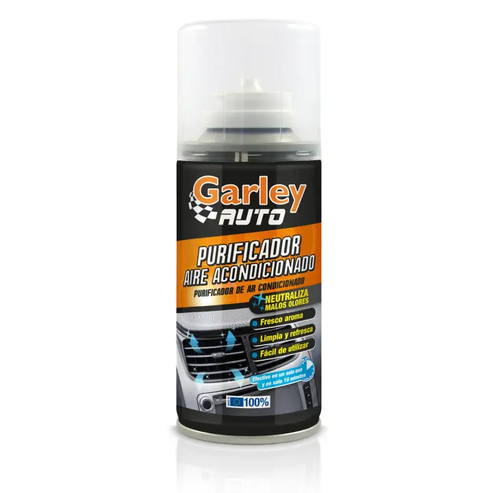 Purificador de Aire Acondicionado 210cc -150ml Neutraliza malos olores, Limpia y refresca, Fresco aroma y fácil de usar - Garley - 1