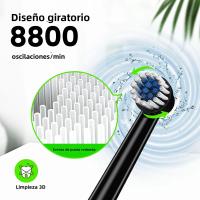 Fairywill Cepillo De Dientes Eléctrico Para Adultos Con 4 Cabezas De Cepillo 3 Modos Recargable Con Sensor De Presión Vida Útil De Hasta 30 Días - details 3