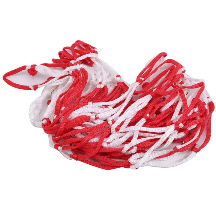 Malla De Red De Deporte De Nylon Roja Y Blanca Tejida Para Baloncesto Fútbol Voleibol Accesorios De Exterior Grande - 1