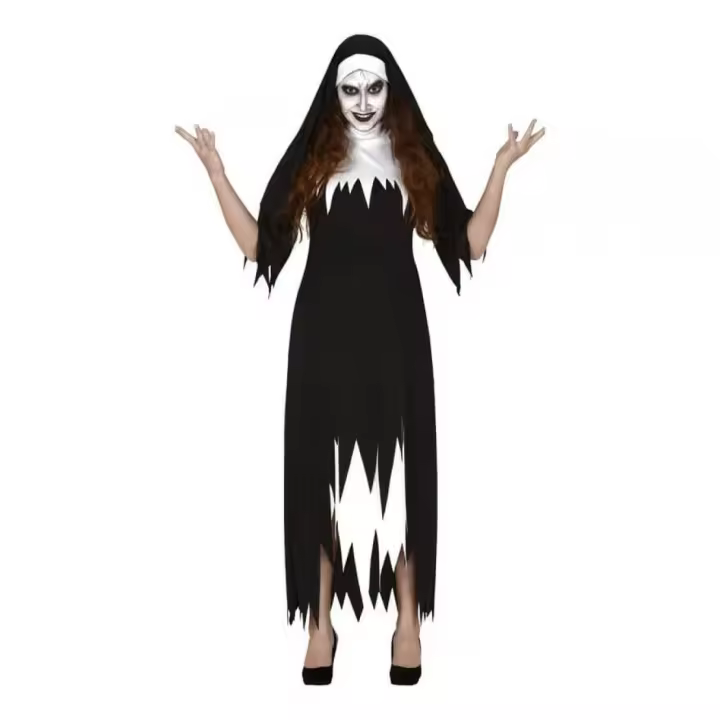 Guirca Disfraz de Monja Zombie para mujer - 1