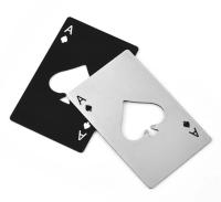 Abrepuertas Portátil En Forma De Poker Black Peach a Con Cartas De Juego Y Abrebotellas Acero Inoxidable Herramienta Para El Hogar - details 1