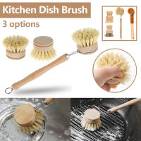 Cepillo De Cocina Con Mango Largo Y 4 Cabezas De Repuesto Cepillo De Limpieza Para Ollas Platos Y Sartenes Herramienta Ecológica Para El Hogar - details 0