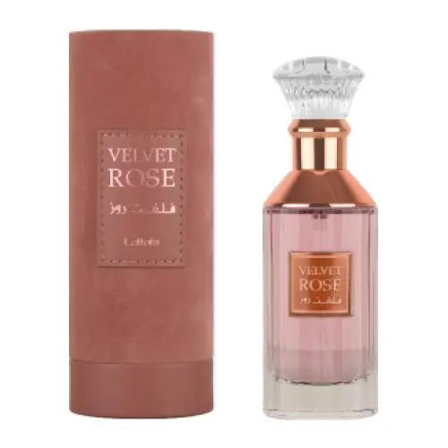 VELVET ROSE BY LATTAFA EAU DE PARFUM PARA MUJER X 100 ML***ROSAS Y PACHULI*** - 1