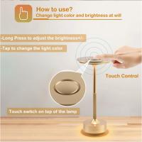 Lámpara De Escritorio LED Recargable USB Luz Sin Dimmer Estilo Moderno Material Aluminio Para Lectura Y Decoración De Habitación - details 5