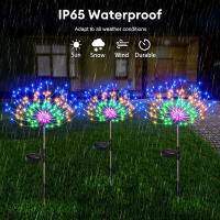 Luz De Fuego Solar Con Dandelion 90/120/150/200 LED Para Jardín Paisaje Jardín Navidad Decoración DIY Luz De Humo Moderna IP65 - details 5