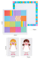 Juego De Tablero Educativo Interactivo Para Niños Montessori De Pensamiento Lógico Con Vestidos Juguete De Motor Fino Y Rompecabezas Tema De Animales Y Deportes Adecuado Para Edad 3-6 - details 10