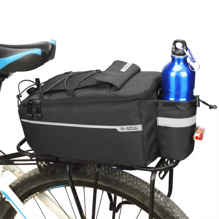 13l impermeable bicicleta bolsa trasera ciclismo tronco bolsa con mango y correa para el hombro poliéster cuerpo - 1