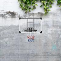 vidaXL Tablero de Baloncesto Policarbonato Transparente Deporte Juego Pared Dimensiones 71 x 45 x 2.5 cm, 90 x 60 x 2.5 cm, 106 x 69 x 3 cm - details 1