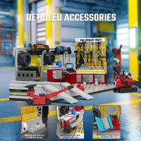 SEMBO 674pcs Kit De Bloques De Construcción Para Vehículos De Carreras Escena De Garage Juguetes Para Niños Niños Hombres Regalos Bloques De Ciudades Deportivas Para Jóvenes De 6 a 12 Años - details 1
