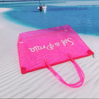 EILV Bolso de Playa Transparente Mujer Grande Impermeable | Bolsa PVC Colorida para Piscina, Playa, Vacaciones, Compras - details 2