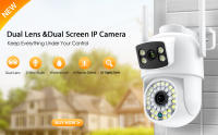 Cámara IP 8MP 4K Con Lente Dual Pantalla Dual Visión Nocturna En Color Rastreo Automático PTZ Cámara De Seguridad CCTV Impermeable ICSEE - details 1