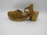 SANDALIA ZUECO PIEL PLATAFORMA, ANDARES ABBA30, tacón de 6.5cm, plataforma de 2,5cm, plantilla acolchada, muy ligera - details 1