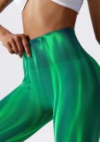 Tirantes Aurora Tie-Dye Leggings De Yoga Para Mujer High-Waist Transpirables Talla Verdadera Pierna Delgada Fitness Yoga Deportes - details 4
