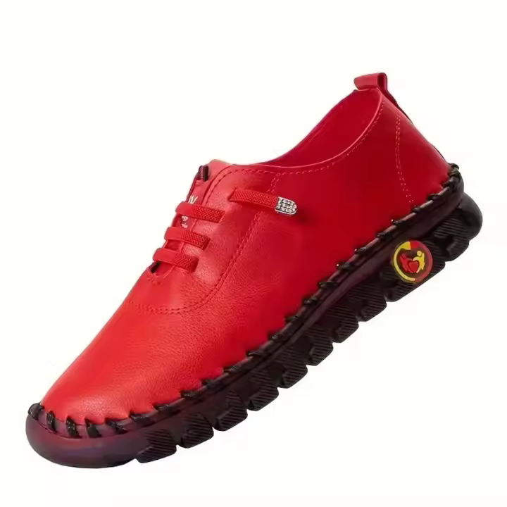 Zapatillas De Mujer 2024 Moda Nueva Suela Suave Zapatillas Deportivas Casuales Ligeros Para Exterior Diseñador Zapatos De Piel PU - 1