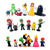 Set De 6 Figuras De Acción PVC Super Mario Bros Luigi Yoshi Donkey Kong Set De Juguetes Para Niños Regalos De Cumpleaños - details 9