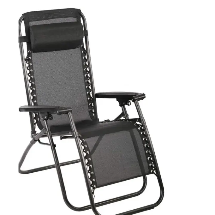 Silla plegable gravedad cero tumbona ajustable sillón reclinable con reposacabeza gravedad, medida 190x58x30, peso 6kilos  cero para playa, jardín, terraza, patio - 1