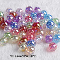 100Pcs/lot Perlas De Cristal Mixto AB Espaciador Plástico Para Creación De Joyería Hecha a Mano Pendientes Accesorios DIY - details 3