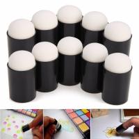 10pcs Casco De Esponja Para Dedo En Forma De Dauber De Terciopelo Para Pintura Tinta Estampado Cera Herramienta De Arte DIY 15*32mm - details 1
