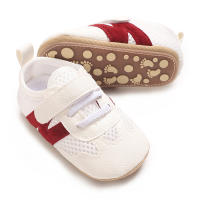 Zapatos Deportivos Infantis Color Bloqueados Antideslizantes Y Cómodos Para Caminar Suela De Goma Tallas 0-18M Hombres - details 4