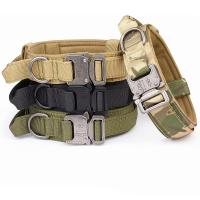 Collar Táctico Para Perros Ajustable Con Hebilla De Liberación Rápida Collar Militar Para Entrenamiento De Mascotas - details 2