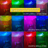 Proyector De Galaxia Y Astronauta Bluetooth Luz Nocturna LED Para Dormitorio Decoración De Hogar Regalo Para Niños Luz De Noche Estelar Y Luna - details 5