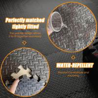 Fitness Puzzle para Suelos de Gimnasio 1.2cm/2cm  18/28/8PCS Set de Protección Goma Espuma Losas Caucho para Máquinas de Deporte, Alfombrilla Protector Expandible Tatami Tapiz Alfombra Colchonetas Pesas Gym - details 3