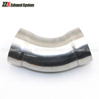Pipilla De Escape Para Coche Y Motocicleta De Acero Inoxidable 45 Grados Material SU304 Diámetro Interior 51MM 63MM Tubo De Escape - details 5