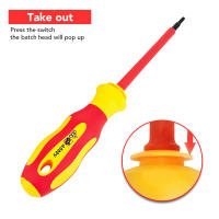 Juego De Destornilladores Hexagonales Aislados Para Electricistas Con Mango Y Cabeza Magnética Set De 10 Piezas Multifuncional De Acero De Alta Dureza Para El Hogar - details 6