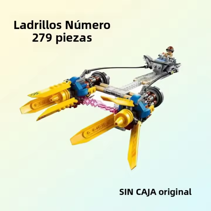 Modelo De Construcción Compatible Con Podracer 75258 Anakin's Podracer Juguetes Para Niños Bloques De Construcción Educativos 279 Piezas Regalos Para Niños - 1