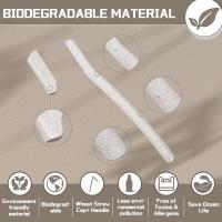 3pcs EZ Eco-friendly Desechables Afeitadoras De Cejas De Trigo Biodegradables Y Reciclables Seguras Y Higiénicas Para El Ambiente - details 6