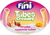 Fini Comprar Regaliz Fini Tubes Creamy Fresa y Platano Strawberry banana and cream  Regaliz Relleno  Estuche 200 Uds - details 1