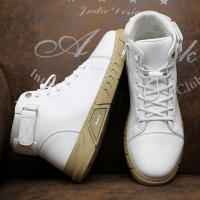 Botas De Piel Para Hombre De Moda Al Aire Libre Botines De Trabajo Ligeros Y Calientes Diseñador Hecho a Mano Clásico Con Cordones Talla Verdadera - details 10