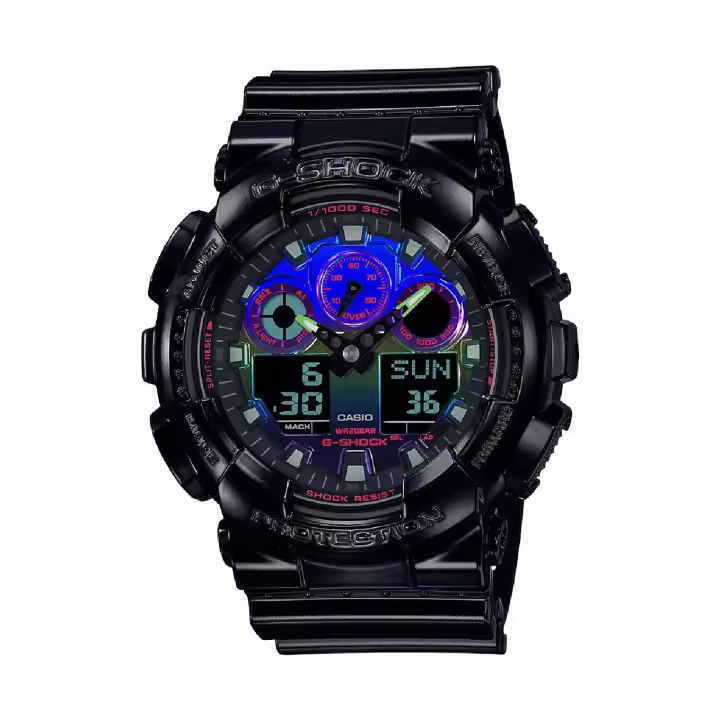 Reloj Casio G-Shock Hombre Negro GA-100RGB-1AER - 1