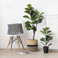 Cesta De Algodón Tejida a Mano Para Ropa Y Juguetes De Niños Bolsa De Almacenamiento Plegable Decorativa Para El Hogar Soporte Para Macetas - details 2
